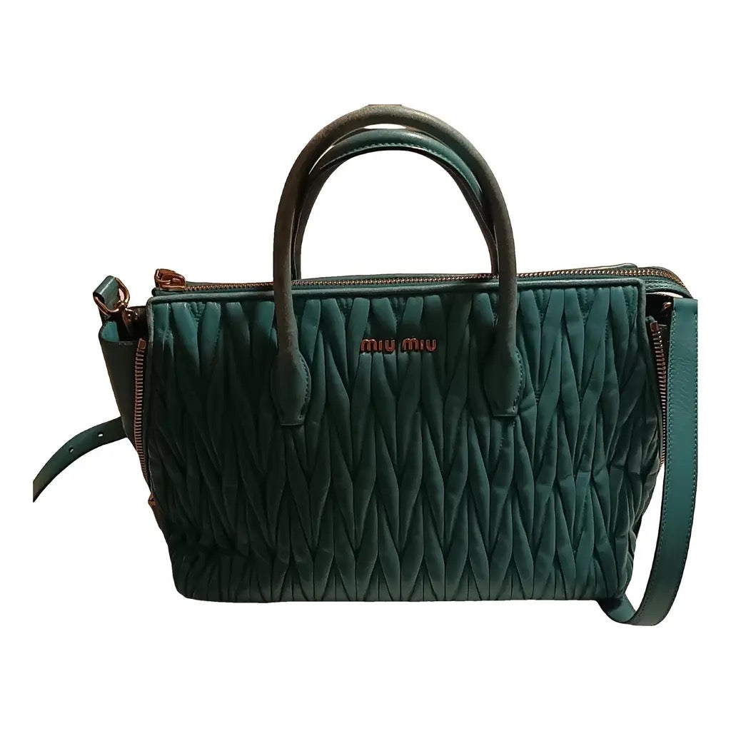 Miu Miu Matelassé Leather Handbag